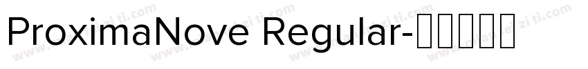 ProximaNove Regular字体转换